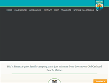 Tablet Screenshot of mainefamilycamping.com